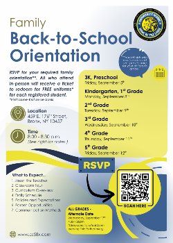 Family Orientation Flyer